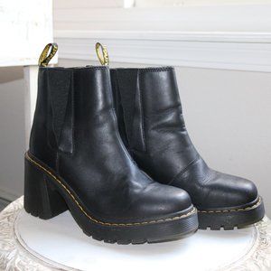 Dr. Martens Spence Leather Flared Heel Chelsea Boots